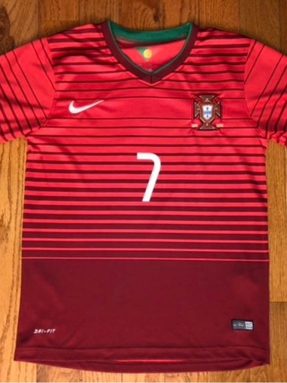 Cristiano Ronaldo Portugal 2014 WC Nike Home Jersey Size Small